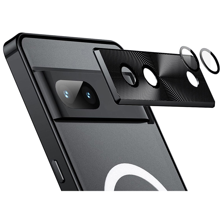 Pixel7a バンパー ケース Qi充電 ワイヤレス充電 対応 アルミ