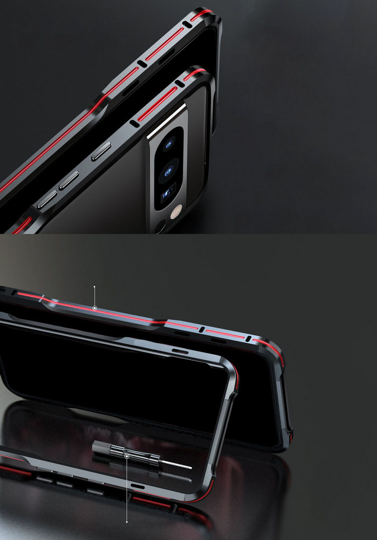 Pixel8 バンパー Pro ケース アルミバンパー ケース/カバー かっこいい