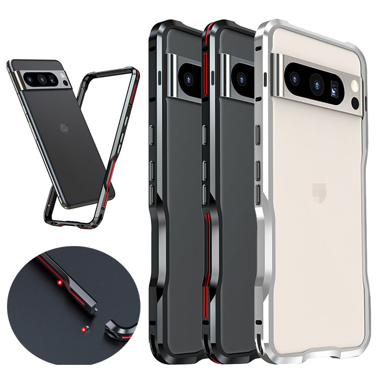 Pixel8 バンパー Pro ケース アルミバンパー ケース/カバー かっこいい