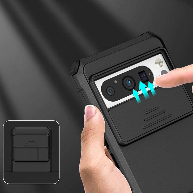 Pixel 8 耐衝撃 ケース Pixel8 Pro カバー スライド式カメラレンズ