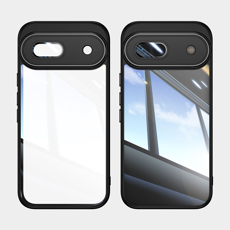 Pixel8a ケース カバー 耐衝撃 TPU+アクリル(背面) クリア 透明(背面