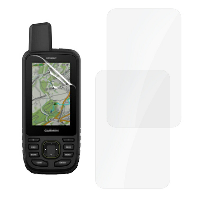 Garmin GPSMAP 67 / 67i 保護フィルム 液晶保護フィルム 2枚入り ガーミン ハンドヘルドGPS 光沢 液晶保護ガラスシート 画面保護 傷防止｜it-donya