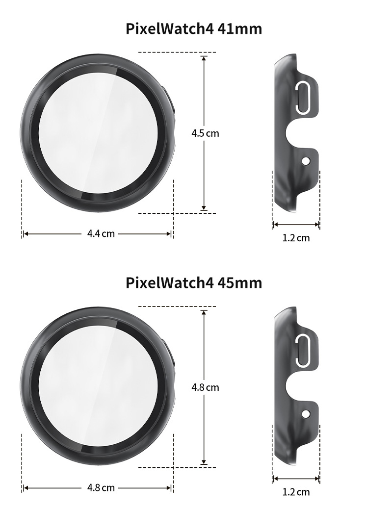 Pixel Watch4 ケース Watch 4 カバー ハードケース 強化ガラス ガラス