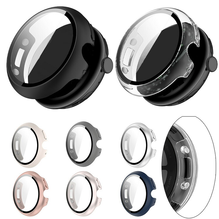 Pixel Watch4 �P�[�X Pixel Watch 4 �J�o�[ �n�[�h�P�[�X  �����K���X �K���X�t�B�����t�� �S�ʕی� �t���ی�P�[�X Google �O�[�O���s�N�Z�� �E�H�b�`4