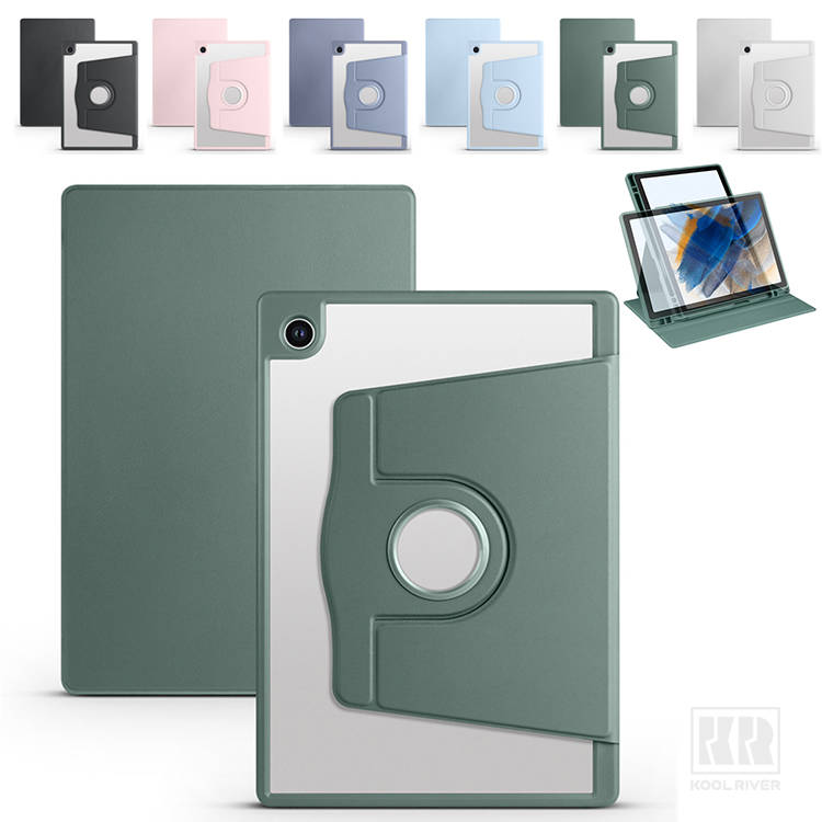 Galaxy Tab A11�P�[�X Tab A11+ 8.7/11�C���` �蒠�^ �J�o�[ �I�[�g�X���[�v �@�\�t�� �N���A �w�ʓ��� PU���U�[ �X�^���h�@�\ 360°��] �y�����[