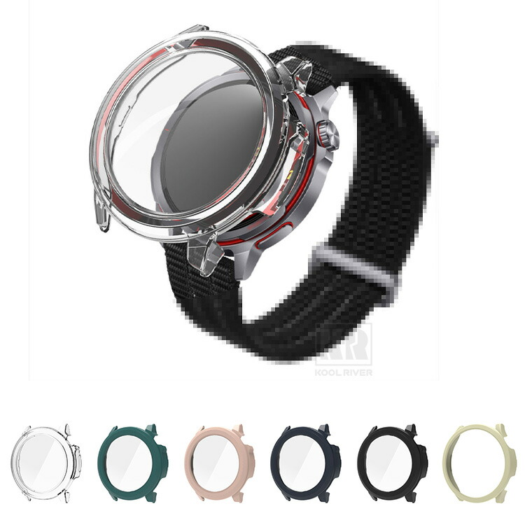 HUAWEI WATCH GT�Ή� Runner 2 �P�[�X �J�o�[ �t���ʋ����K���X �S�ʕی� �t���ی�P�[�X �P�F/�N���A �t�B������� �n�[�h�P�[�X �t�@�[�E�F�C