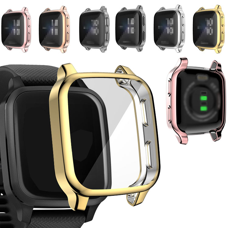 GARMIN Venu Sq 2/Sq 2 Music �P�[�X/�J�o�[ �t���ی� ���b�L �\�t�g�P�[�X �ی�P�[�X �ی�J�o�[ �\�t�g TPU �v���e�N�^�[�J�o�[ �ϏՌ� ���^ �y��