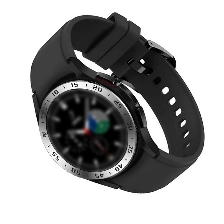 Galaxy Watch 4 Classic 42mm/46mm ベゼルリング 保護カバー ベゼルリング フレーム ステンレス 取付簡単 粘着式 ギャラクシーウォッチ｜it-donya｜02