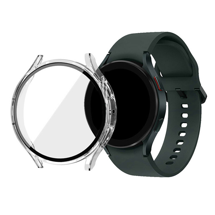 Galaxy Watch 6 ケース 耐衝撃 カバー 強化ガラス ガラスフィルム付き 全面保護 液晶保護ケース ギャラクシーウォッチ6 40/44mm 単色/クリア フィルム一体｜it-donya｜03