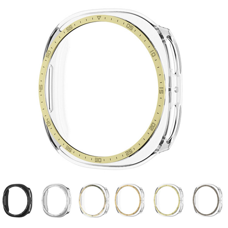 Galaxy Watch 8 �P�[�X �ϏՌ� �J�o�[ �ی�P�[�X Samsung �T���X�� �M�����N�V�[�E�H�b�`8 40/44mm �P�F/�N���A �ϏՌ��P�[�X/�J�o�[ �n�[�h�P�[�X