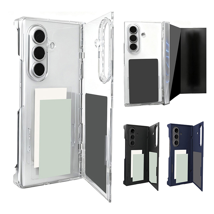 Galaxy Z TriFold �P�[�X �J�o�[ �܂肽���݌^ �O�܂� �v���X�`�b�N �J�[�h���[ �X�^���h�@�\ �N���A ���� �ϏՌ��P�[�X  Samsung �M�����N�V�[ Z