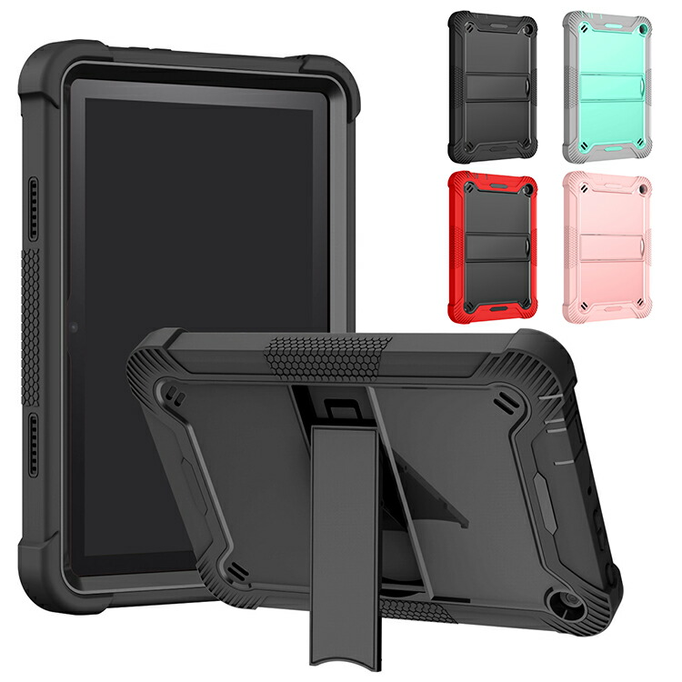 Amazon Fire HD8 �P�[�X 2024���f�� �ϏՌ� �J�o�[ 2�d�\�� �y�����[ �P�[�X �J�o�[ TPU �ϏՌ� �P�[�X �X�^���h�@�\ �������� ������� �A�}�]��