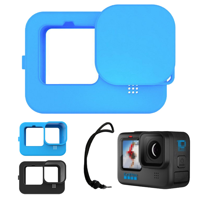 GoPro Hero 10 Black シリコンケース/カバー レンズカバー シリコン キャップ ストラップ ゴープロ ヒーロー10 ブラック  ソフトケース/カバー :ho10b-2km-z210917:スマホカバーのKEITAIICHIBA - 通販 - Yahoo!ショッピング
