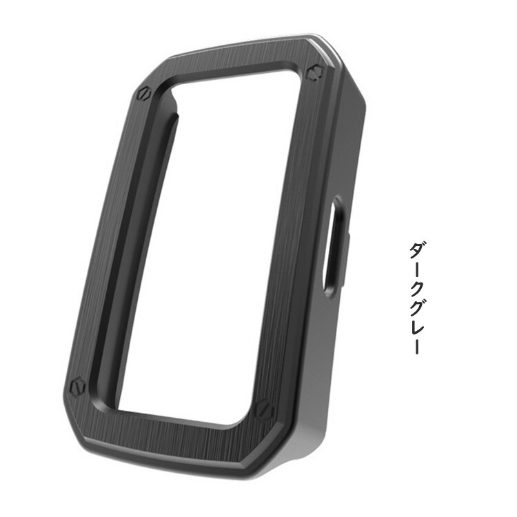 HUAWEI Band 10 ケース Band10 Aluminum Edition 耐衝撃 カバー メッキ アルミ調 メタル調 金属風 ヘアラインストライプ柄 ハードケース 保護ケース/カバー |  | 04