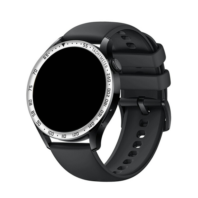 Huawei Watch 3 ベゼルリング 保護カバー ベゼルリングフレーム ステンレス 取付簡単 粘着式 ファーウェイ ウォッチ 3ケース スタイリッシュ｜it-donya｜02