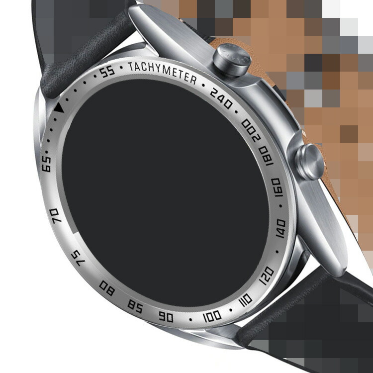 Huawei Watch 3 ベゼルリング 保護カバー ベゼルリングフレーム ステンレス 取付簡単 粘着式 ファーウェイ ウォッチ 3ケース スタイリッシュ｜it-donya｜05