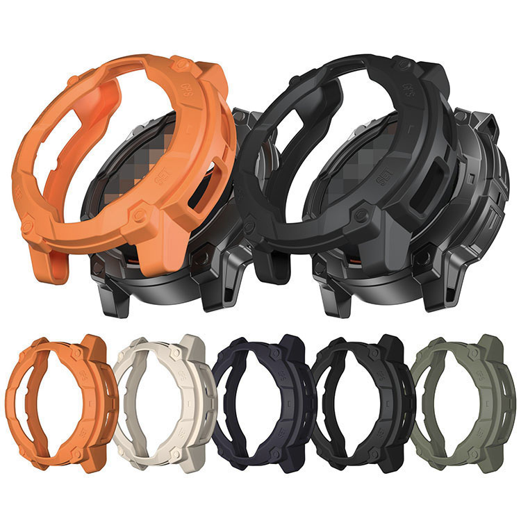 Garmin Instinct 3 Dual Power P[X  Instinct3 AMOLED TPU ϏՌP[X/Jo[ K[~ CXeBNg3fAp[ 3Abh \tgP[X