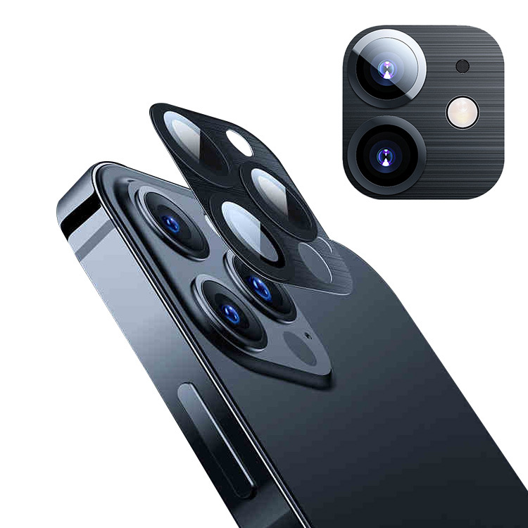 iPhone 12 Pro カメラレンズ カメラ保護用フィルム メタルリングカバー レンズ プロテクター アイフォン12プロ アルミ製保護レ
