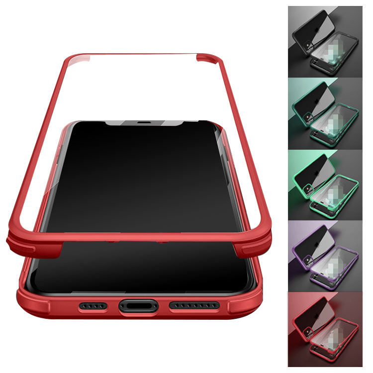 iPhone13 / 13 mini / 13 Pro / 13 Pro Max �ϏՌ� �P�[�X �N���A �O�ʓ��� �����K���X ���� �O�� �ی�P�[�X �Ռ��z�� �J�o�[ �A�C�t�H��13 ���ʃP�[�X