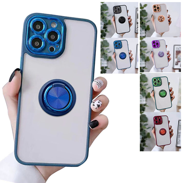 iPhone14/14 Plus/14 Pro/14 Pro Max �P�[�X �ϏՌ� �J�o�[ ��̌^�����O�t�� ���b�L �w�ʓ��� �P�[�X �A�C�t�H��14/14�v���X/14�v��/14�v���}�b�N�X