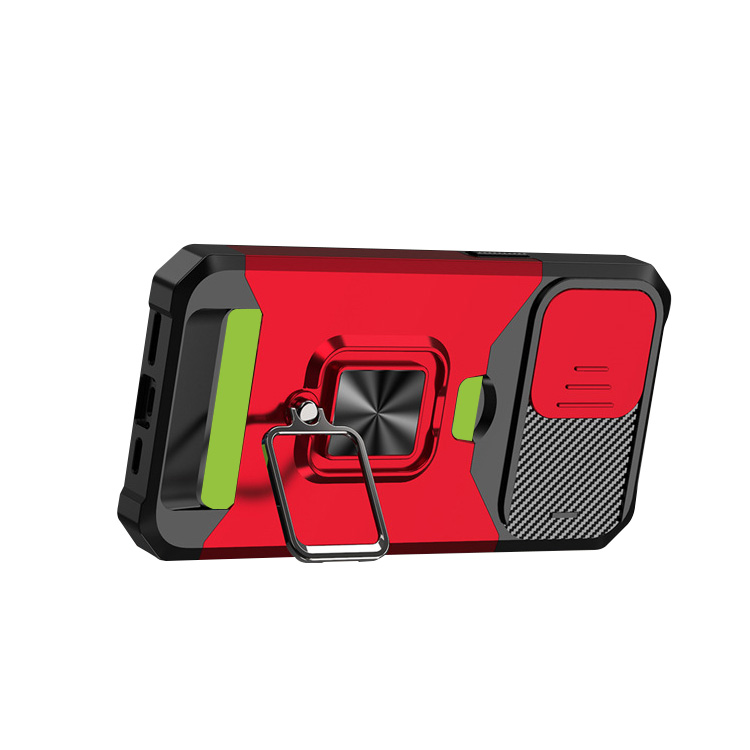iPhone14/14 Plus/14 Pro/14 Pro Max ケース 耐衝撃 カバー スライド式カメラレンズカバー付き レンズ保護 スタンド機能 一体型リング付き カード収納｜it-donya｜05