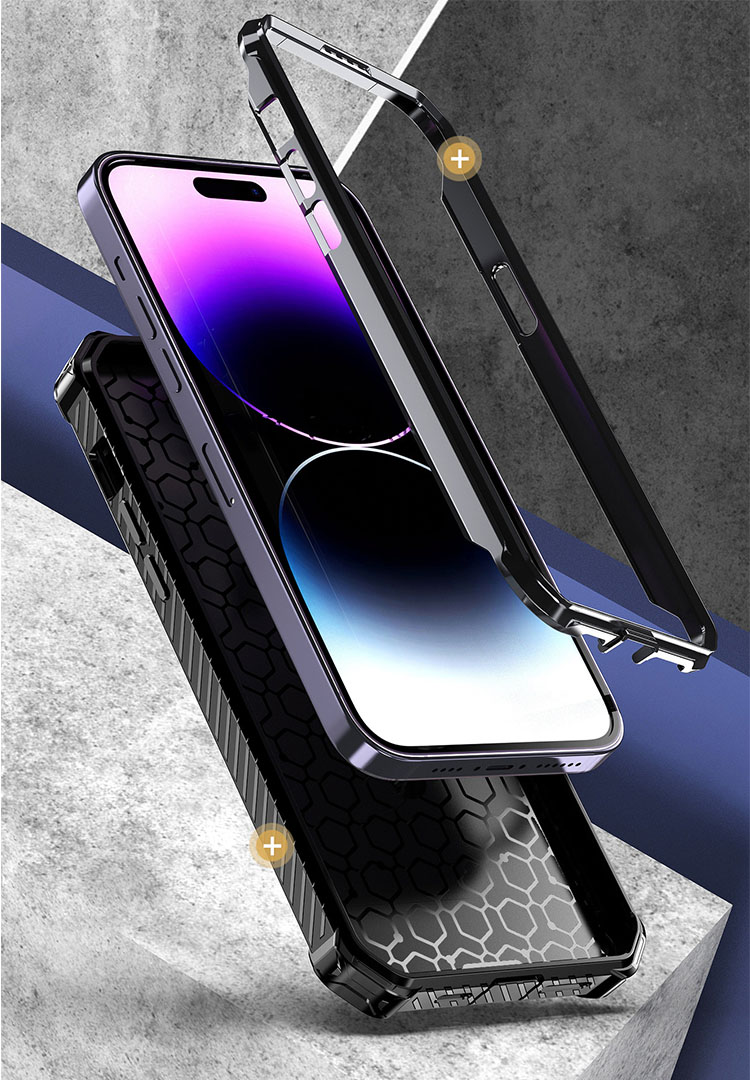 iPhone15 ケース 耐衝撃 カバー  Qi充電 ワイヤレス充電 対応 一体型リング付き  背面ケース スタンド機能 マグネット式車載ホルダー対応 2重構造 iPhone｜it-donya｜04