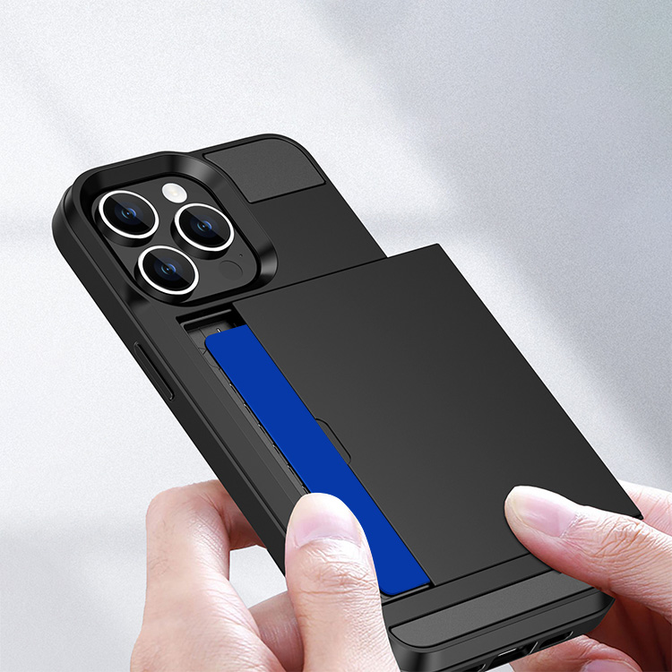 iPhone15 耐衝撃 ケース カバー TPU+プラスチック カード収納付き シンプル iPhone 15 Plus/15 Pro/15 Pro Max｜it-donya｜05