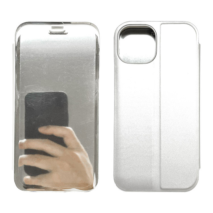 iPhone15 ケース 耐衝撃 カバー 二つ折り 見開き型 2つ折り パネル半透明 メッキ 鏡面 スタンド機能 iPhone 15 Plus/15 Pro/15 Pro Max｜it-donya｜04