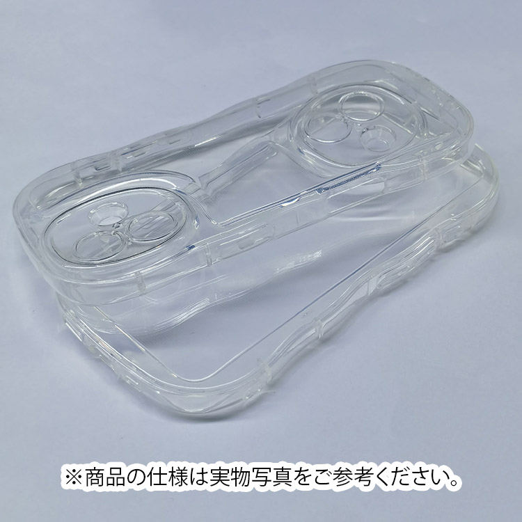 iPhone16 ケース ウェーブ 波型 なみなみ 波状 耐衝撃 TPU ソフトケース 半透明 シンプル 保護ケース かわいい レディース |  | 03