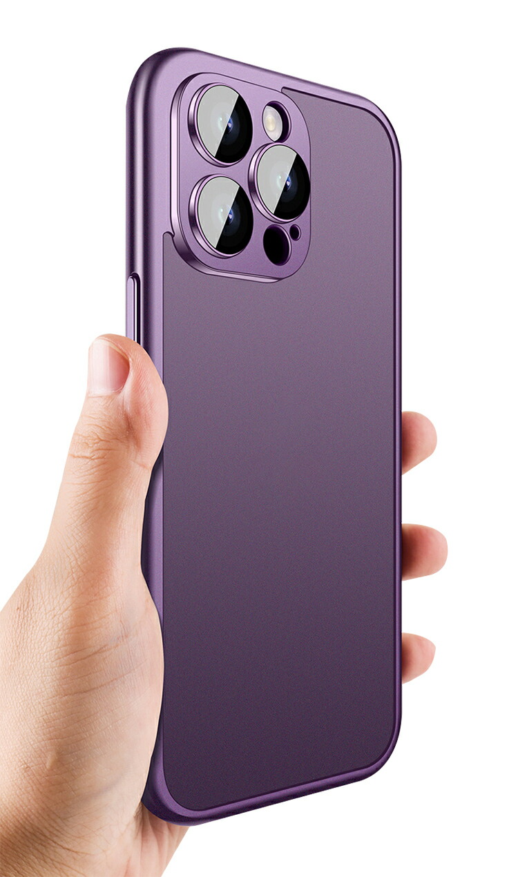 iPhone16 バンパー ケース カメラ保護あり かっこいい サイドバンパー バンパー マット アルミ調 メタル調 金属風 プラスチック+ 強化ガラス 簡単装着 |  | 02