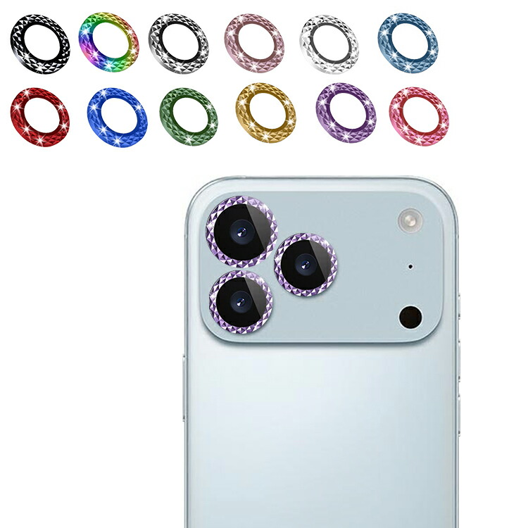 iPhone17 �J���������Y �����K���X 17 Air/17 Pro/17 Pro Max 2�Z�b�g �J�����ی�K���X�t�B���� �f�R �J���������Y�ی샊���O�J�o�[ �����Y �v���e�N�^�[