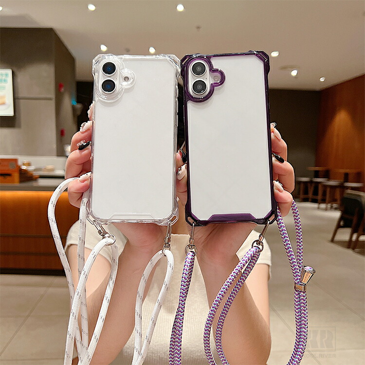 iPhone17 スマホショルダー ケース クリア カバー ショルダー