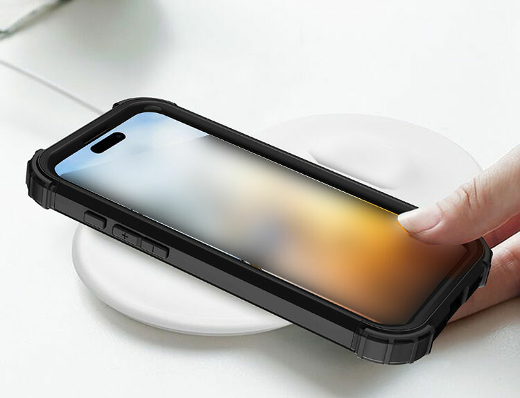 iPhone17 ケース 耐衝撃 【画面保護 フチ高設計】 2重構造