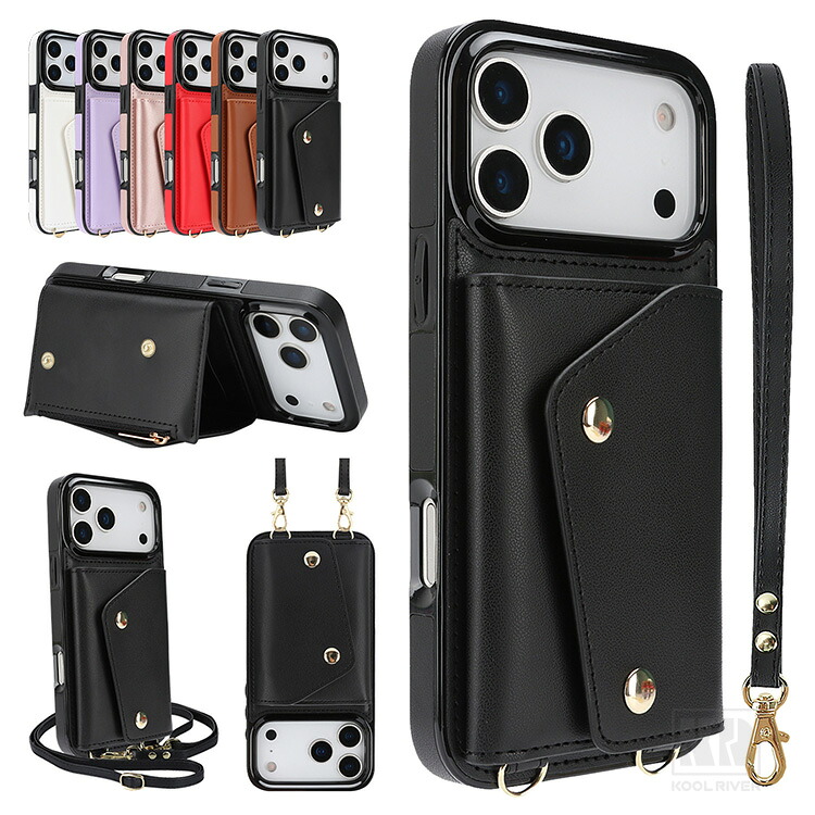 iPhone18 �P�[�X �J�o�[ iPhone 18 pro max Air 2 PU���U�[�P�[�X �J�[�h���[ �X�^���h�@�\ �X�g���b�v�t�� �V�����_�[�X�g���b�v ���|���x���g�t��