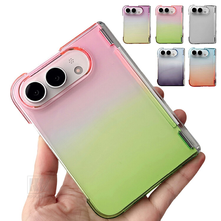 iPhone Duo �P�[�X �N���A �J�o�[ �܂肽���݌^ �O���f�[�V���� ���� �n�[�h�P�[�X �v���X�`�b�N �V���v�� Apple �A�b�v�� �A�C�t�H�� �f���I