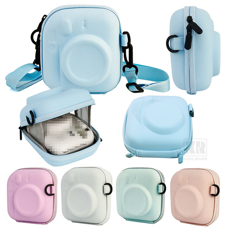 Insta instax mini 13�Ή� �P�[�X �J�o�[ �V�����_�[�X�g���b�v�t�� �d��EVA�|�[�` ���f�B�[�X ���|�� �J�����o�b�O �J�����P�[�X �x�m FUJIFILM �`�F�L
