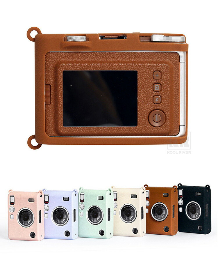 instax mini Evo ケース カバー シリコンケース 耐衝撃 シンプル
