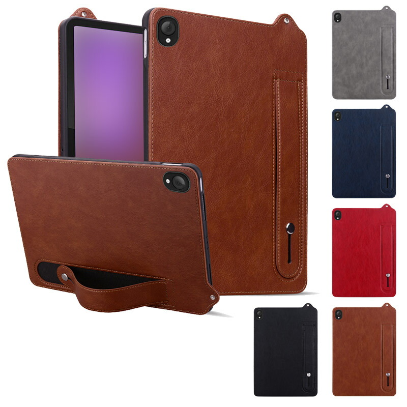 Lenovo Tab ZAEH0063JP �P�[�X �蒠�^ �J�o�[ 2025���f�� 10.1�C���` �X�^���h�@�\ �J�[�h���[ PU���U�[  �V���v�� �������� ������� ���m�{ �^�u