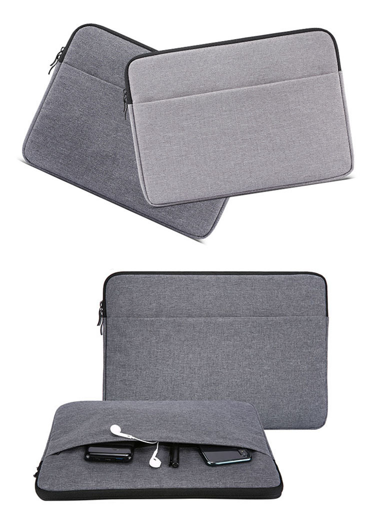 Surface Laptop Go 3/Go 2/Go (12.4インチ) ケース/カバー 収納付き ポーチ カバン型 軽量 セカンドバッグ 傷防止 シンプル キャンバス風 サーフェス｜it-donya｜02