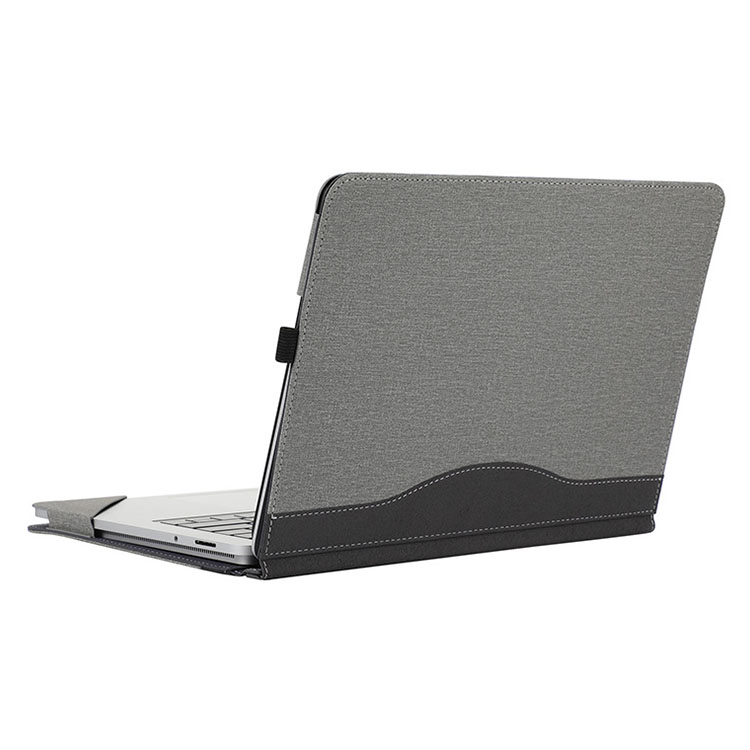 Surface Laptop Studio ケース 手帳型 かわいい カバー PUレザー キャンバス調 おしゃれ サーフェス ラップトップ スタジオ 手帳型 かわいいレザーケース｜it-donya｜02