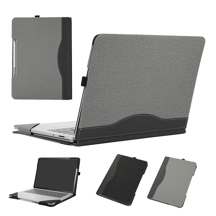 Surface Laptop Studio ケース 手帳型 かわいい カバー PUレザー キャンバス調 おしゃれ サーフェス ラップトップ スタジオ 手帳型 かわいいレザーケース｜it-donya
