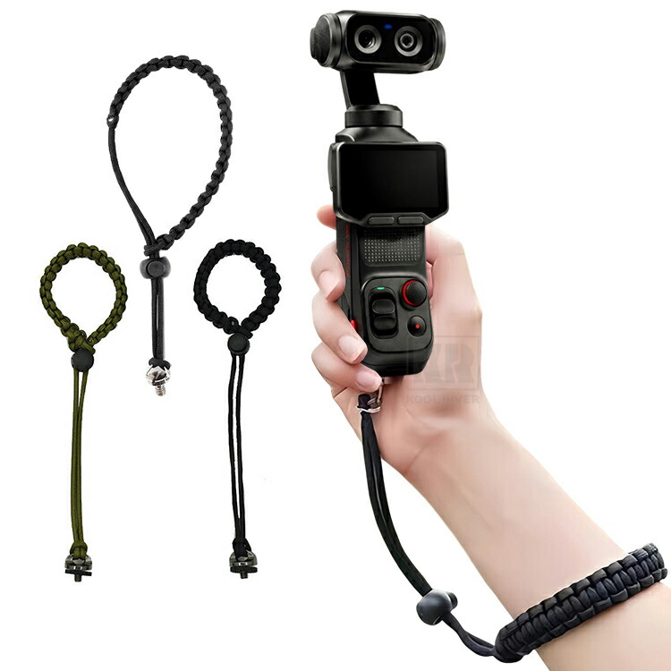 Insta360 Luna Ultra / Pro �X�g���b�v �n���h�R �O�r�˂������p UNC1/4�C���`���p �|���G�X�e�� ���X�g�R �����h�~ �O���b�v�R �C���X�^360