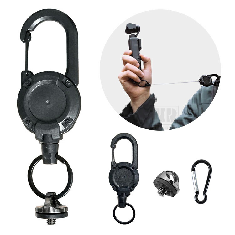 Insta360 Luna Ultra / Pro �X�g���b�v �n���h�R �O�r�˂������p UNC1/4�C���`���p ���[���N���b�v �J���r�i�t�� �����h�~ �O���b�v�R �C���X�^360