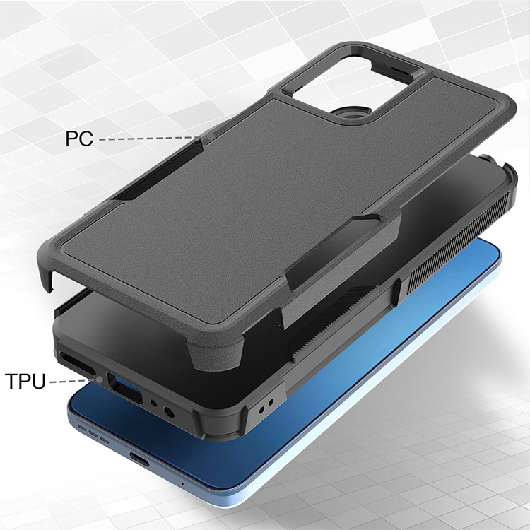 Moto G64 5G ケース g64y 耐衝撃 カバー TPU+プラスチック ストラップ
