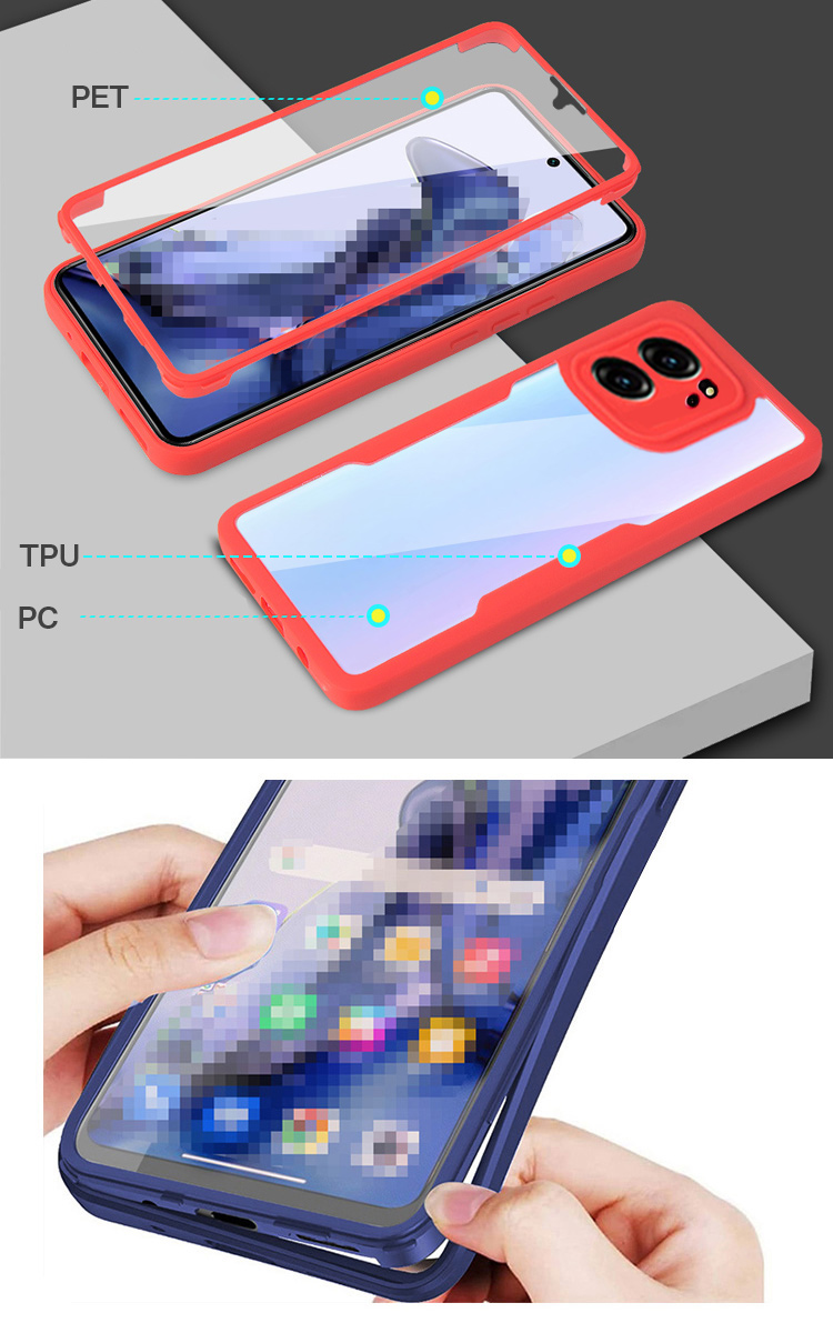 Xiaomi 13T ケース Pro クリア 背面透明 両面 前後保護 フルカバー