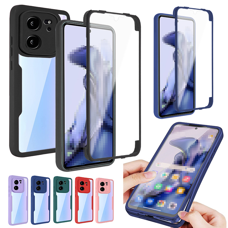 Xiaomi 13T ケース Pro クリア 背面透明 両面 前後保護 フルカバー