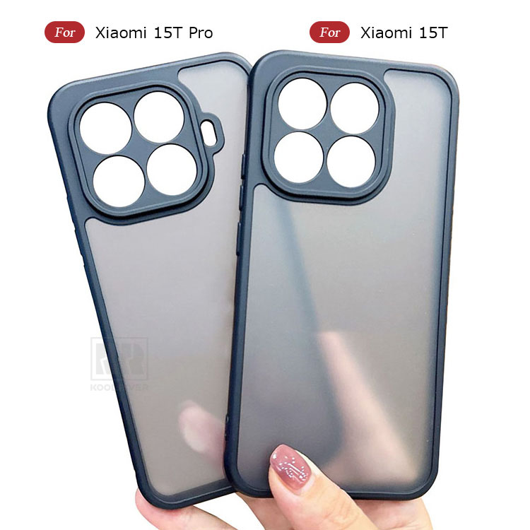 Xiaomi 15T ケース Pro 耐衝撃 カバー シンプル 背面マット仕様 半透明