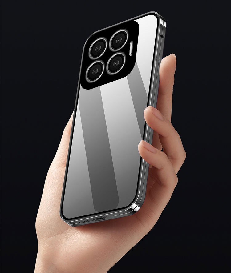 Xiaomi 15T ケース Pro アルミ バンパー カバー 前後強化ガラス