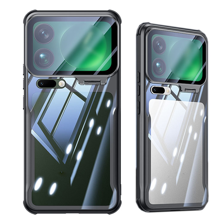 Xiaomi 17 �N���A �P�[�X 17 Pro/17 Pro Max �J�o�[ �w�ʓ��� �����K���X�J�����ی�t�B�����t�� �����Y�ی� �X�^���h�@�\ ���� �V���I�~
