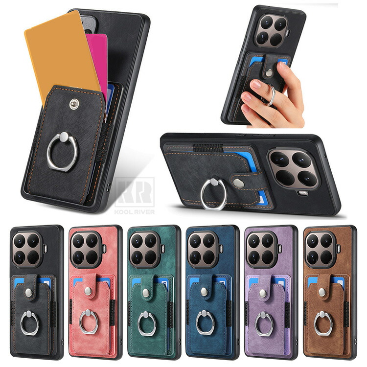 Xiaomi 17T �P�[�X �ϏՌ� 17TPro �J�o�[ PU���U�[ �J�[�h���[  �}�O�l�b�g���ԍڃz���_ �Ή� ��̌^�����O�t�� �X�^���h�@�\ �ی�P�[�X ���� �V���I�~17T